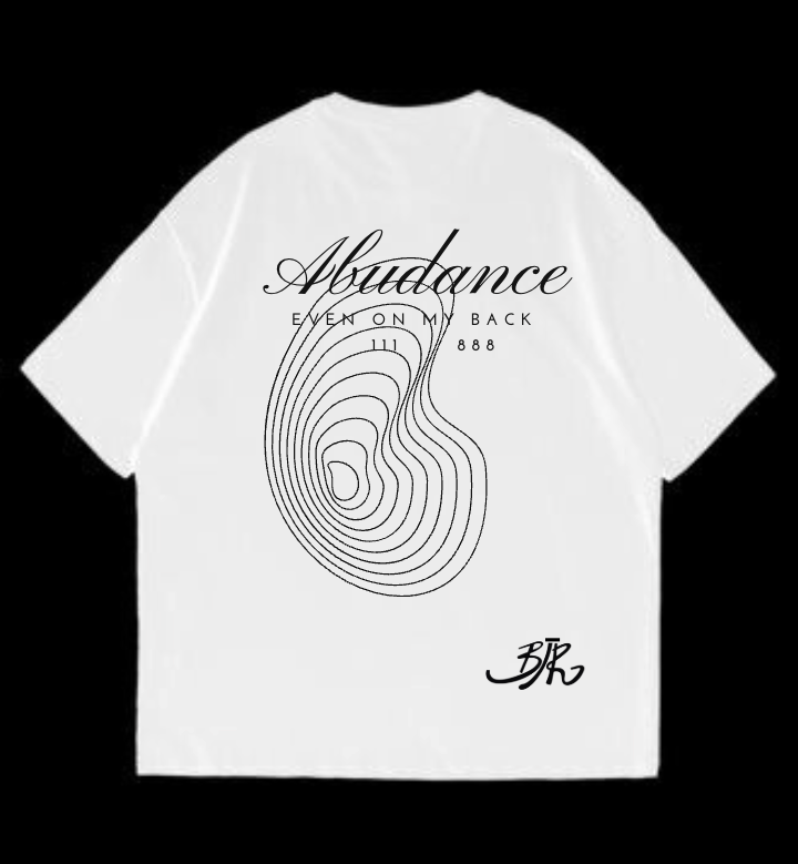 Camiseta Oversize "Abundance" (Blanca)