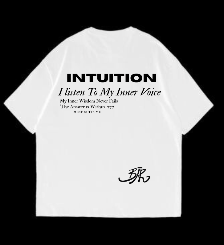 Camiseta Oversize "Intuition" (Blanca)
